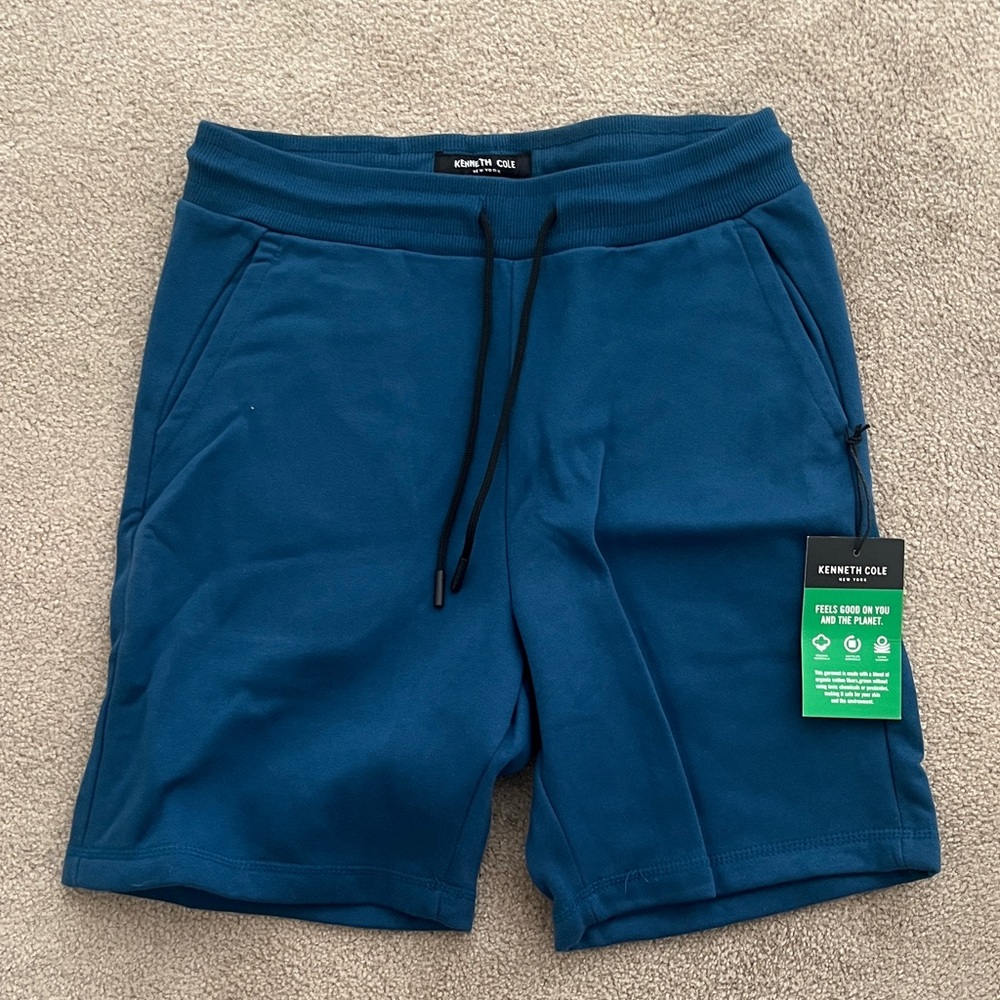 Kenneth Cole Men's Teal Athletic Shorts